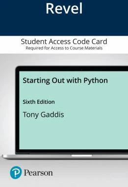 Revel for Starting Out With Python -- Access Card